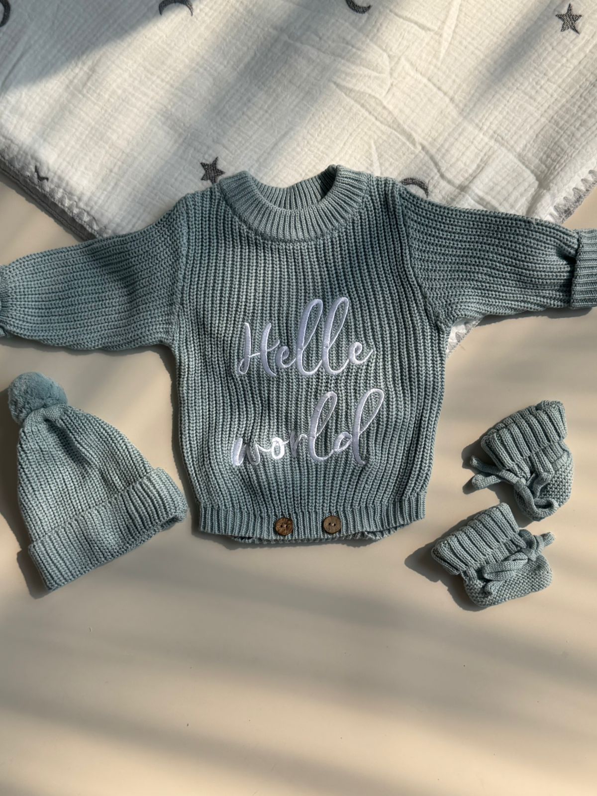 Hello World - Newborn Romper