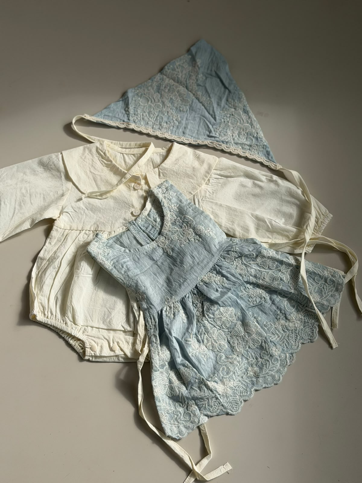 Baby Girls - Blue Angel Romper