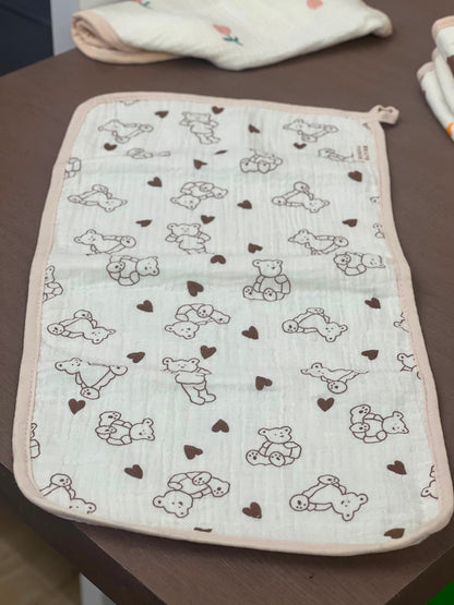 New born Muslin burp cloth