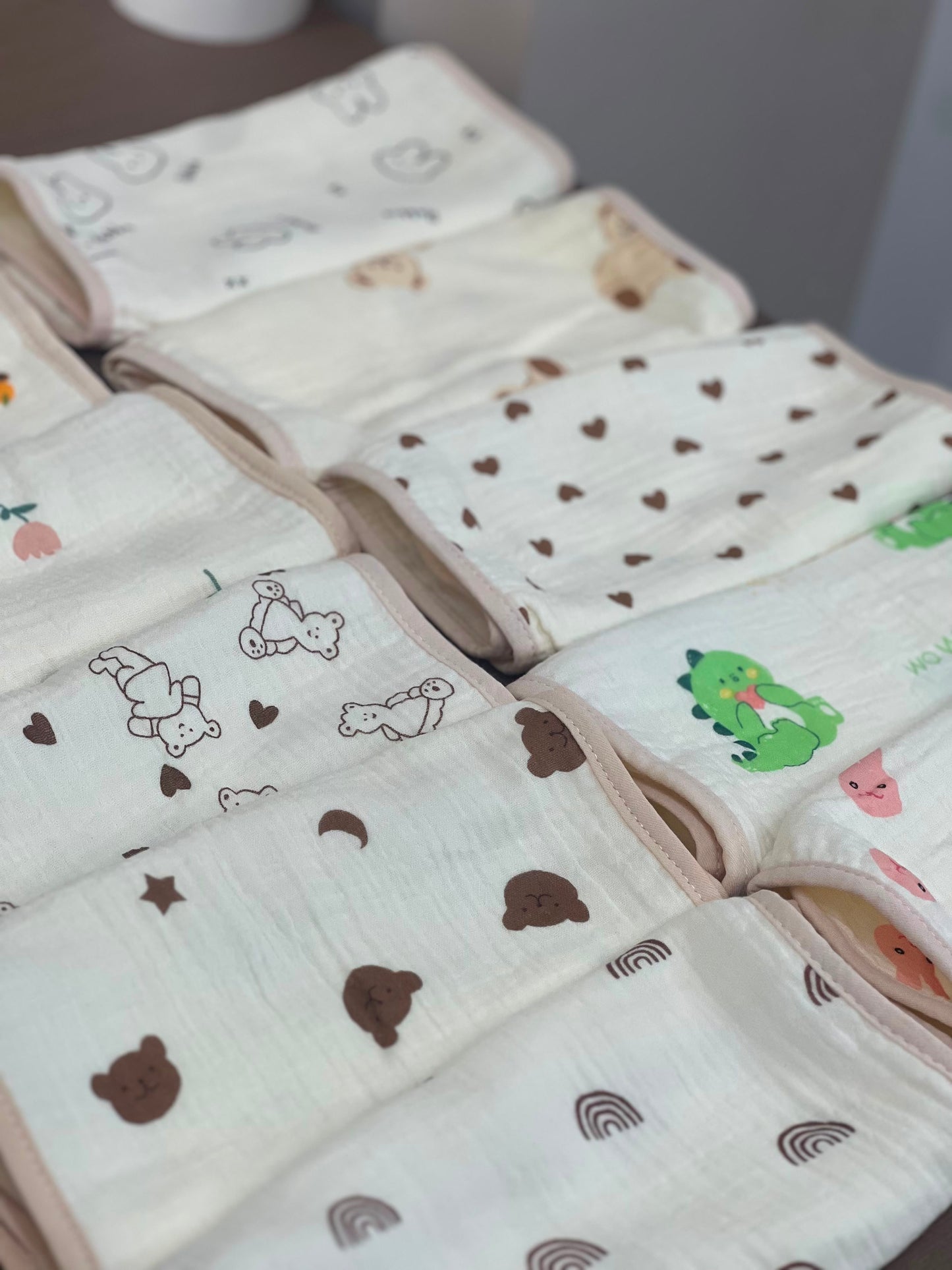 New born Muslin burp cloth