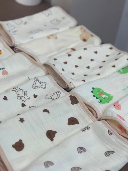 New born Muslin burp cloth