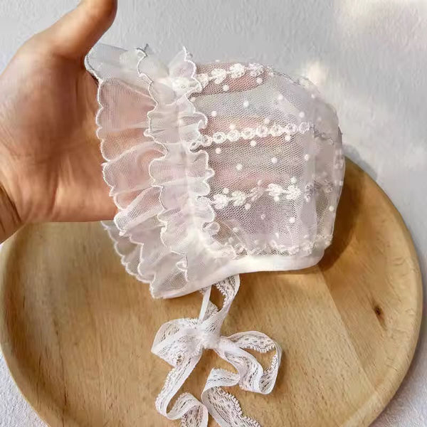 Girls Rosette bonnet