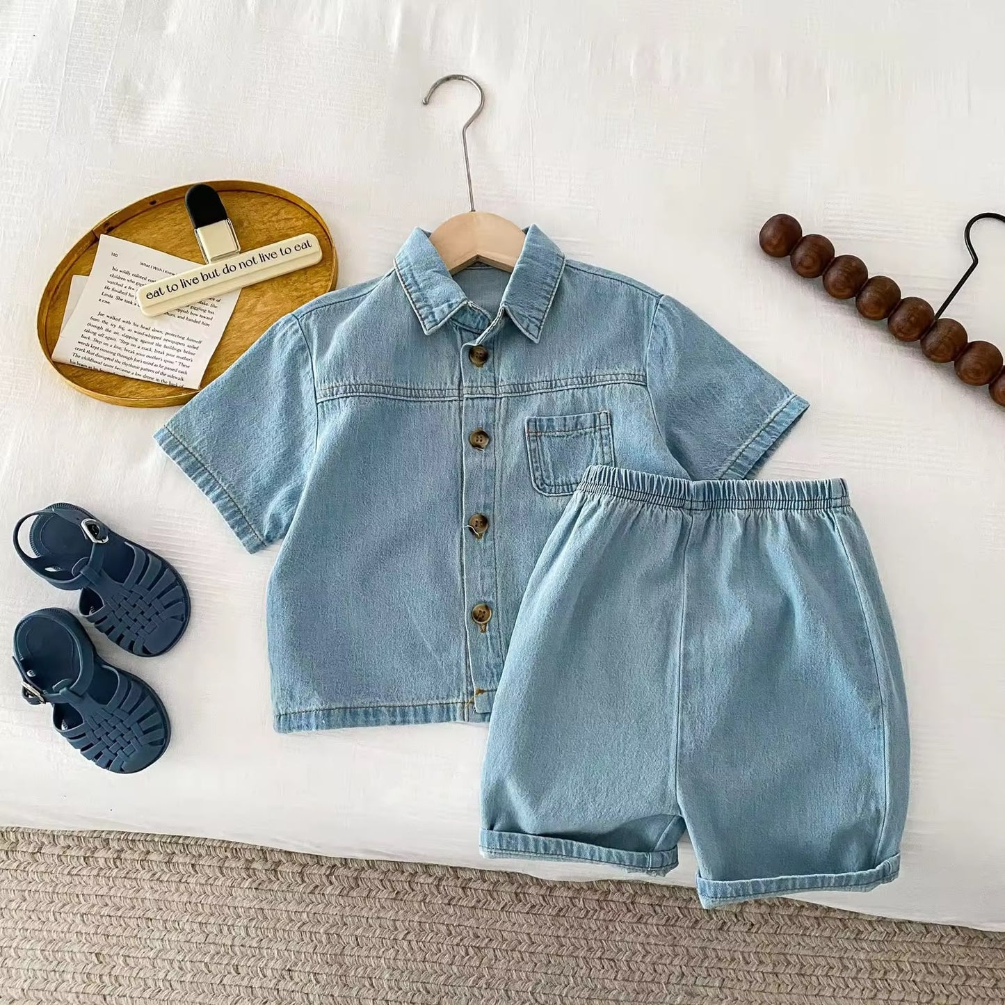 Unisex Denim Cozy Duo