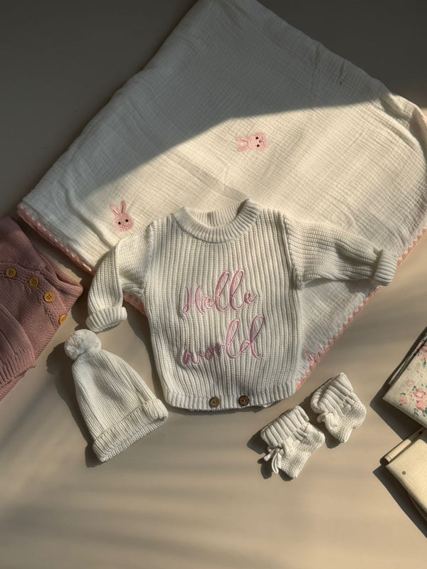 Hello World - Newborn Romper