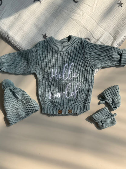 Hello World - Newborn Romper