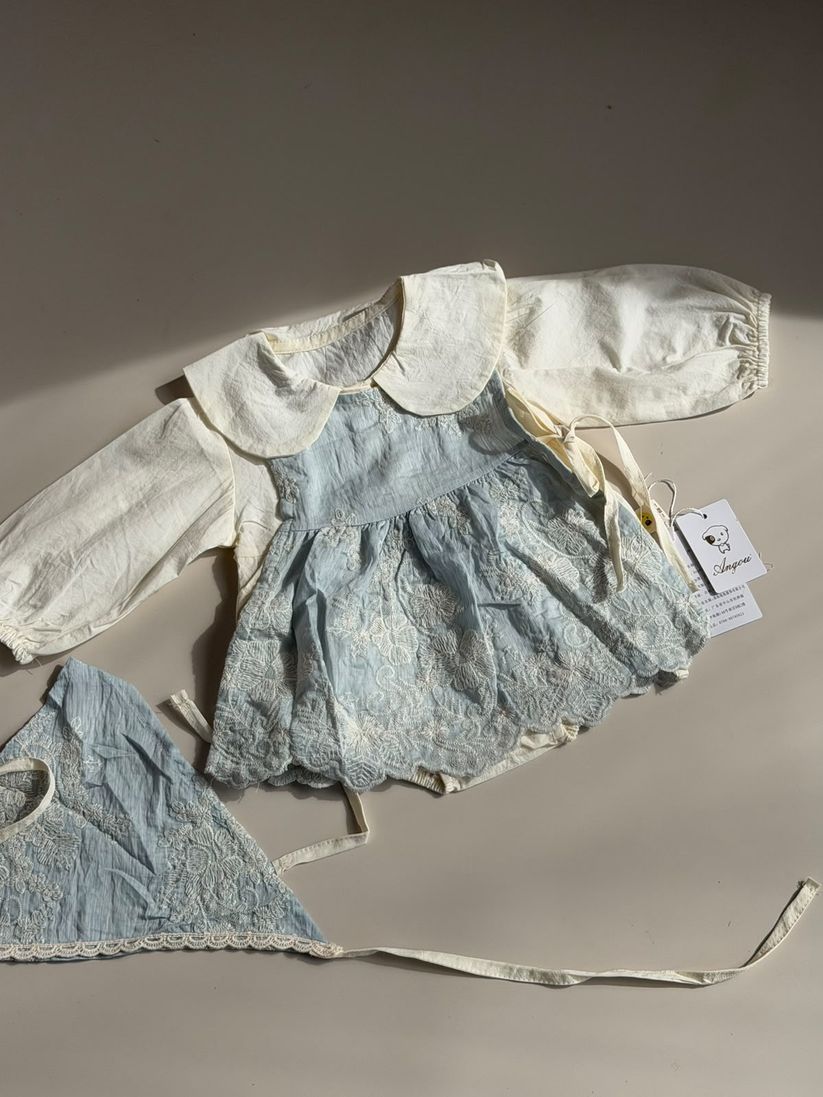 Baby Girls - Blue Angel Romper