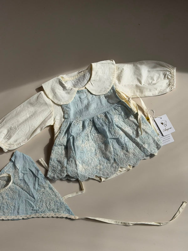 Baby Girls - Blue Angel Romper