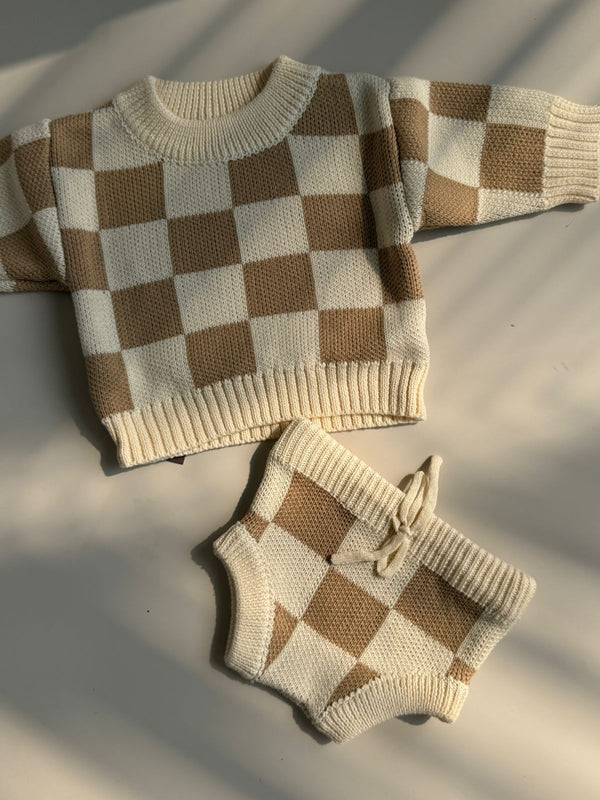 Knit Check Set