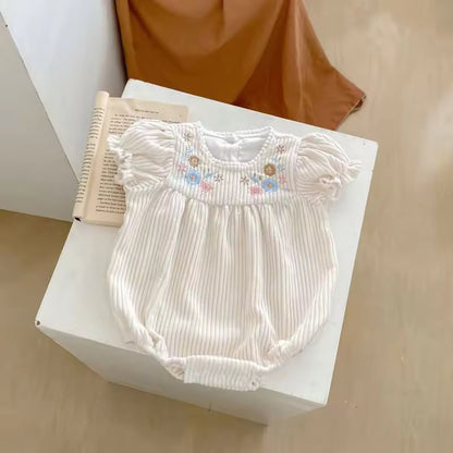 Girls Petal - Stripe Onesie
